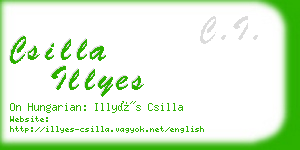 csilla illyes business card